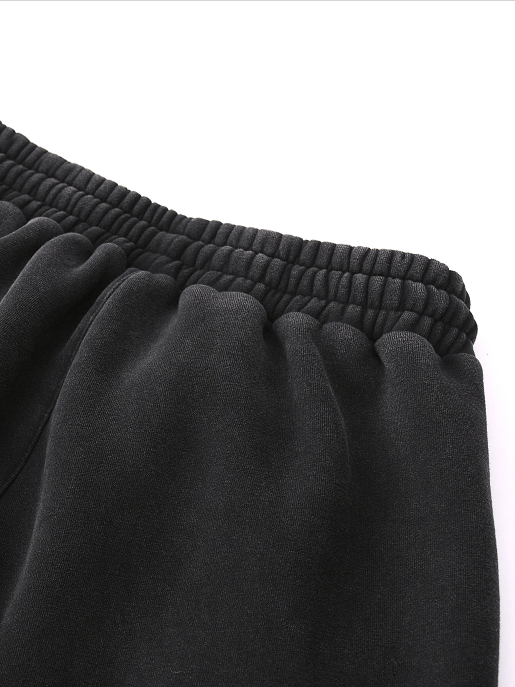 Fleeced Jogger Sweatpants (in Black)