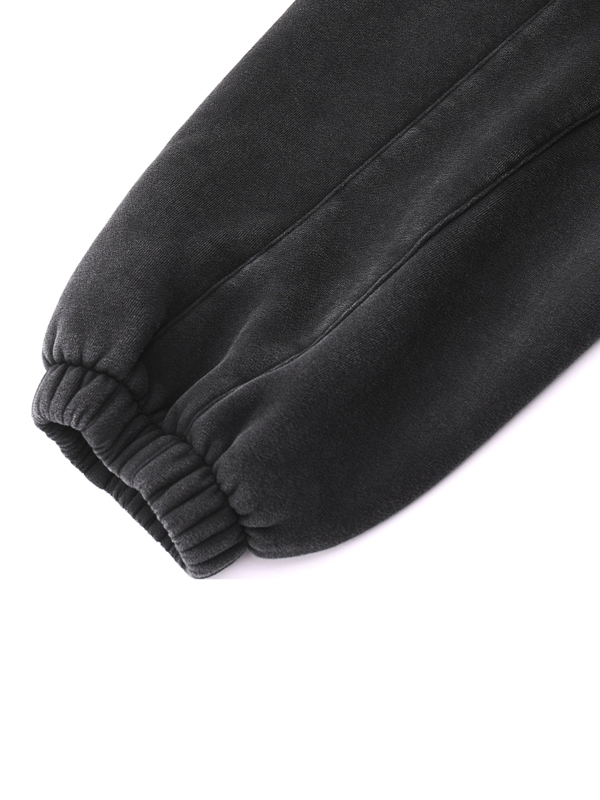 Fleeced Jogger Sweatpants (in Black)