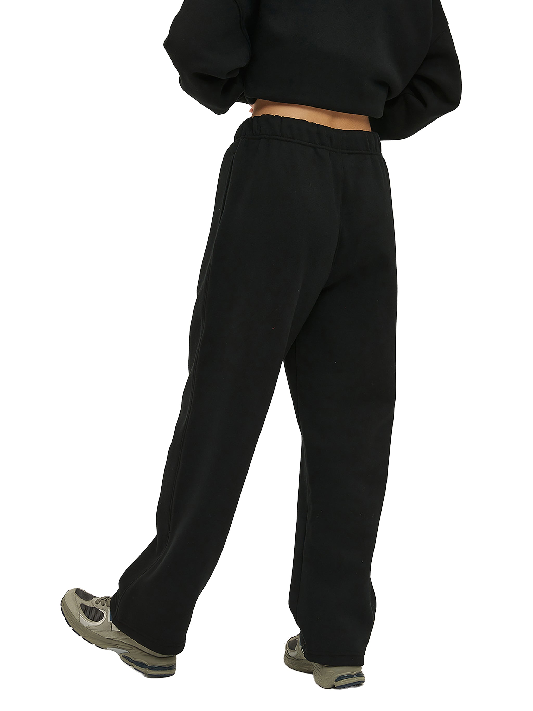 Fleece Straight Leg Pants 
